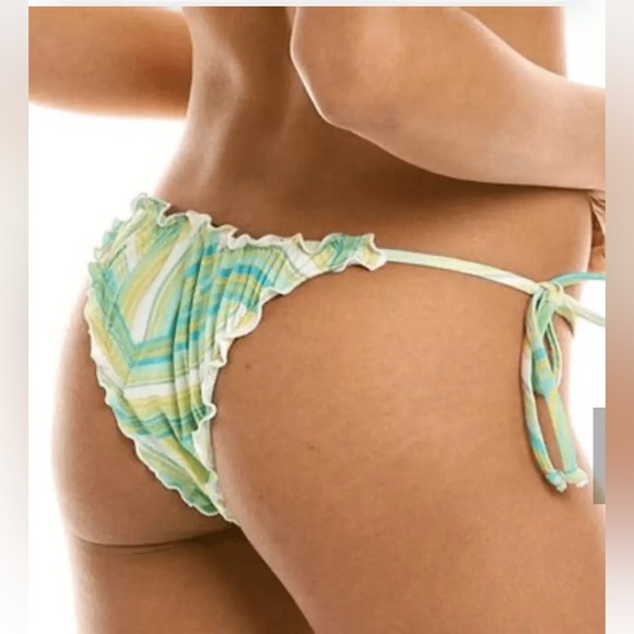 L*SPACE Women's ROGER BOTTOM BITSY String Bikini Bottom Size L - Picture 2 of 6